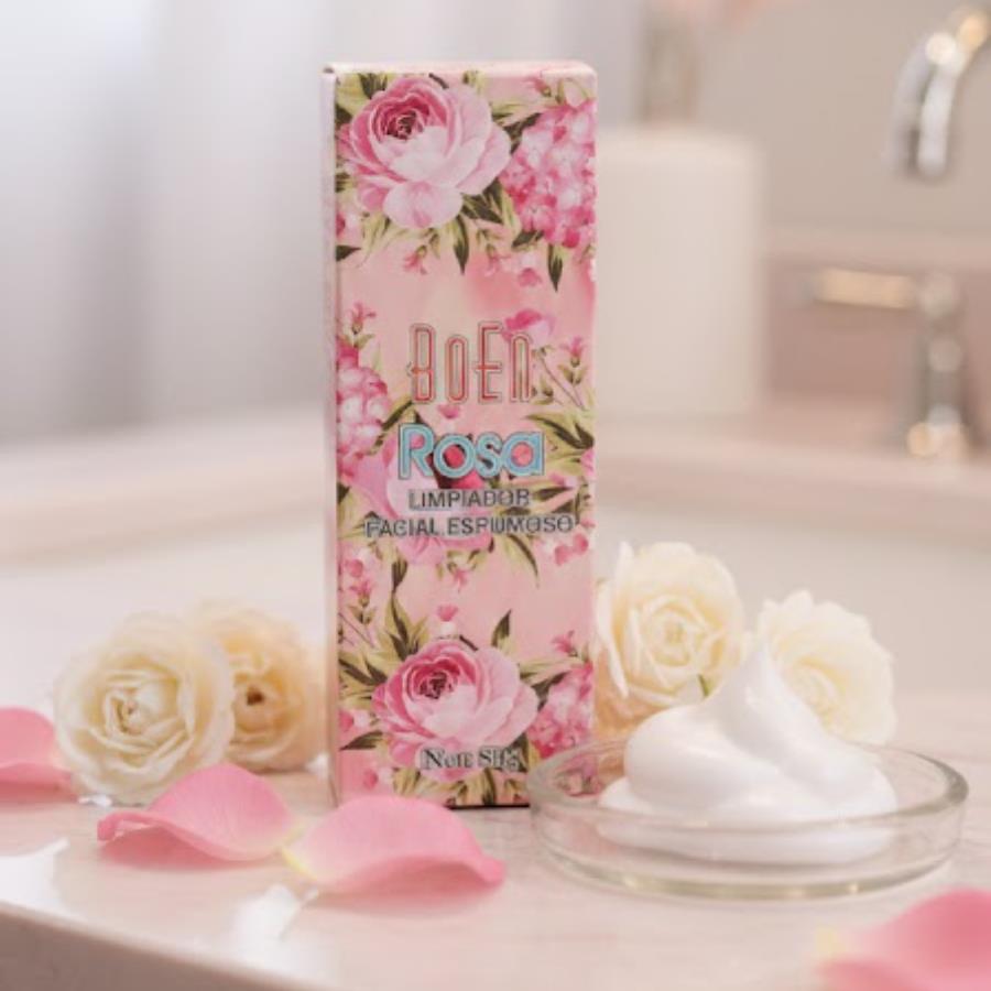 Boen Rosa Limpiador Facial Espumoso (80 g)